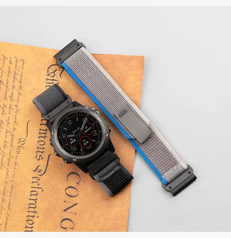 Garmin Fenix8 with Black Nylon Strap — feature 20