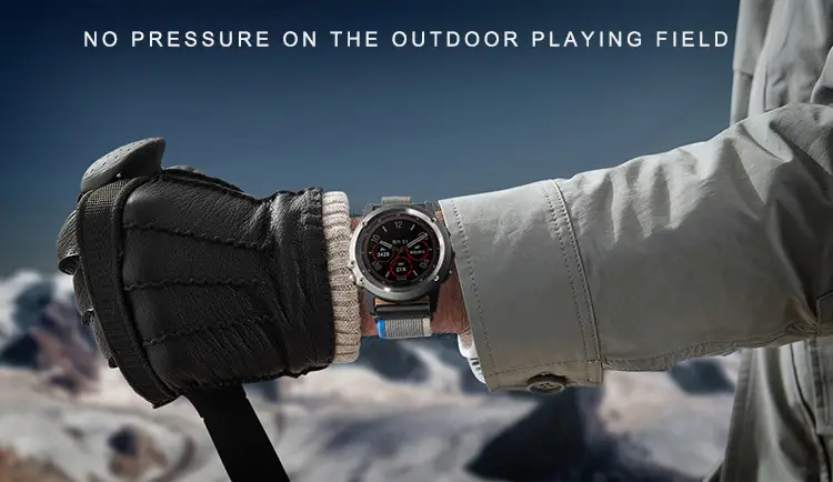 Garmin Fenix8 with Black Nylon Strap — feature 8