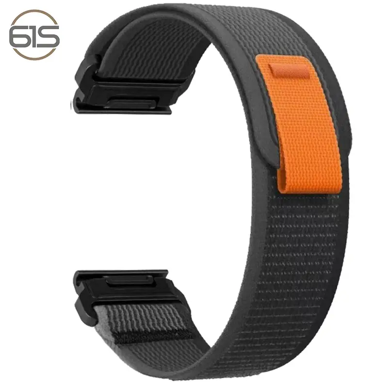 Garmin Fenix8 with Black Nylon Strap