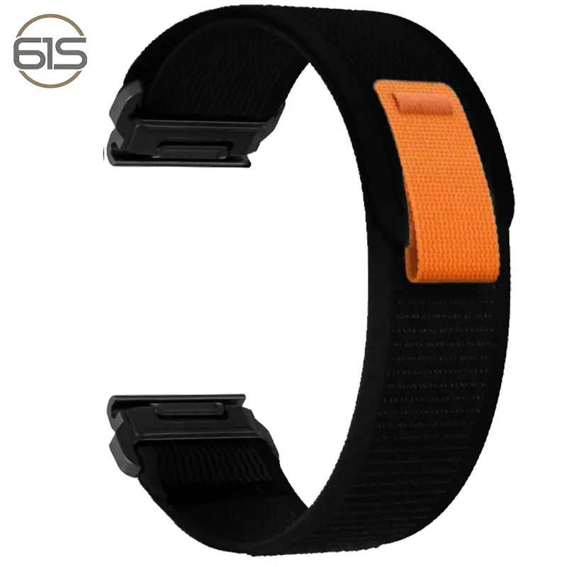 Garmin Fenix8 with Black Nylon Strap