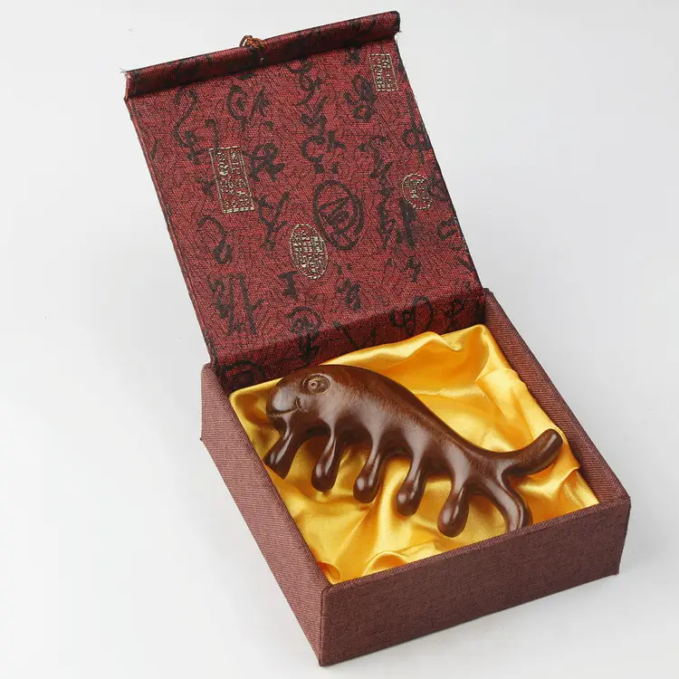 Green Sandalwood Hair Comb for Teeth and Periocular Massage