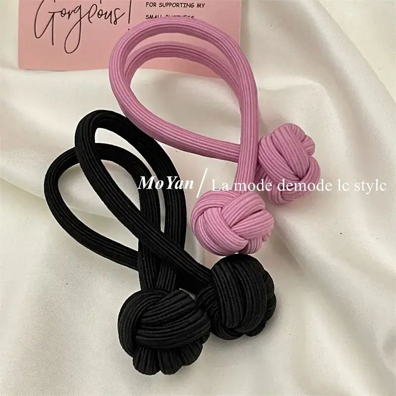 Black Chinese Knot Hair Rope for Girls — feature 11