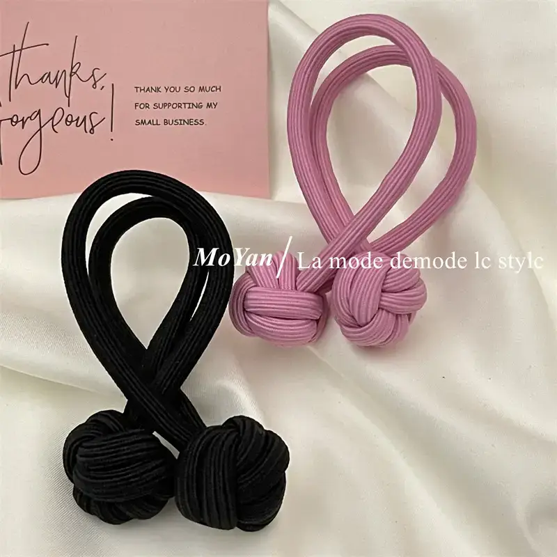 Black Chinese Knot Hair Rope for Girls — feature 12