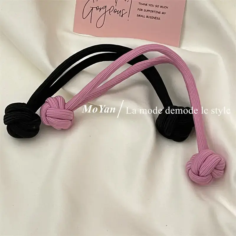 Black Chinese Knot Hair Rope for Girls — feature 15