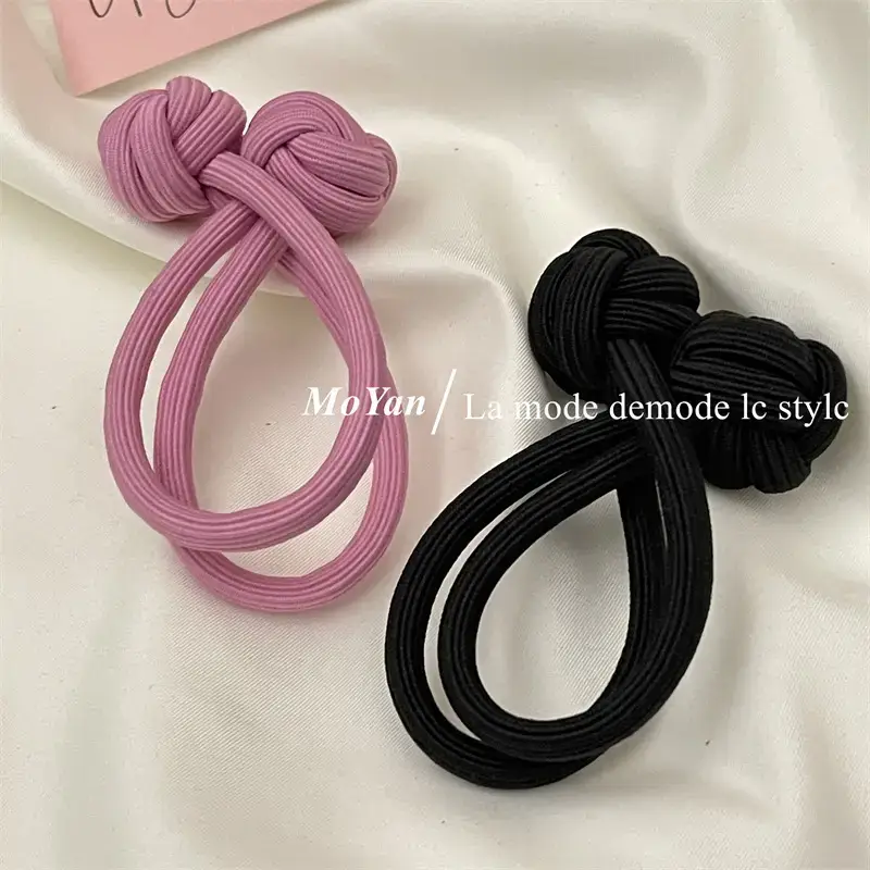 Black Chinese Knot Hair Rope for Girls — feature 19