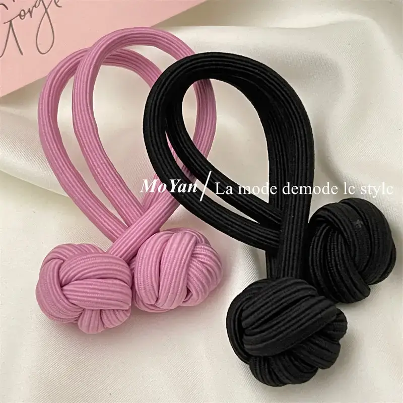 Black Chinese Knot Hair Rope for Girls — feature 20
