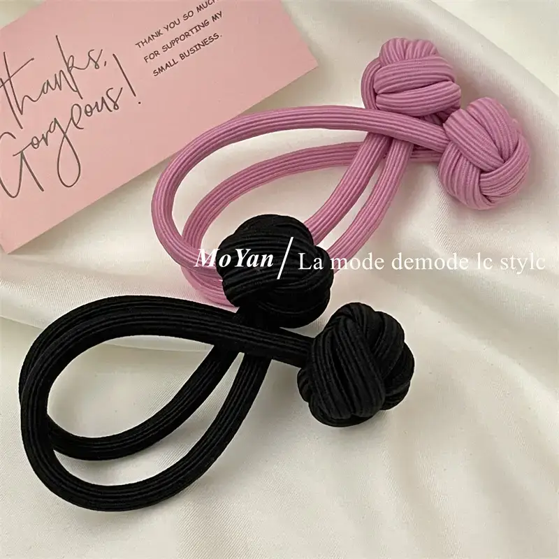 Black Chinese Knot Hair Rope for Girls — feature 21