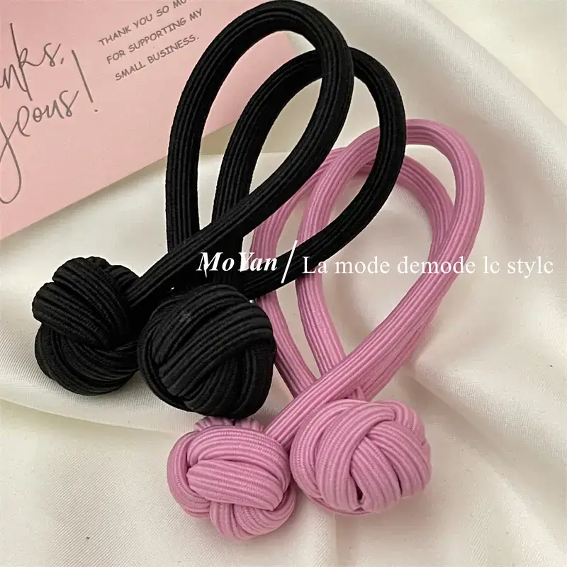 Black Chinese Knot Hair Rope for Girls — feature 23