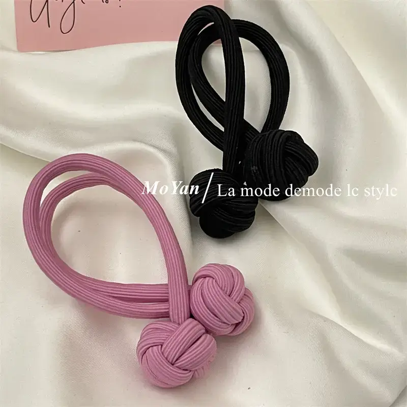 Black Chinese Knot Hair Rope for Girls — feature 3