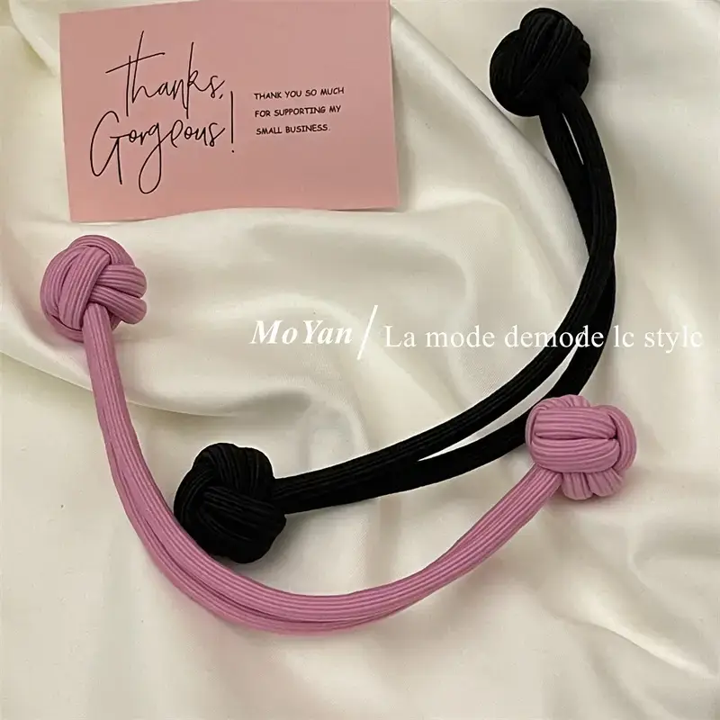 Black Chinese Knot Hair Rope for Girls — feature 5