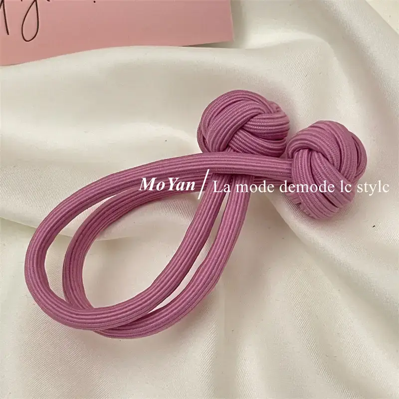 Black Chinese Knot Hair Rope for Girls — feature 6
