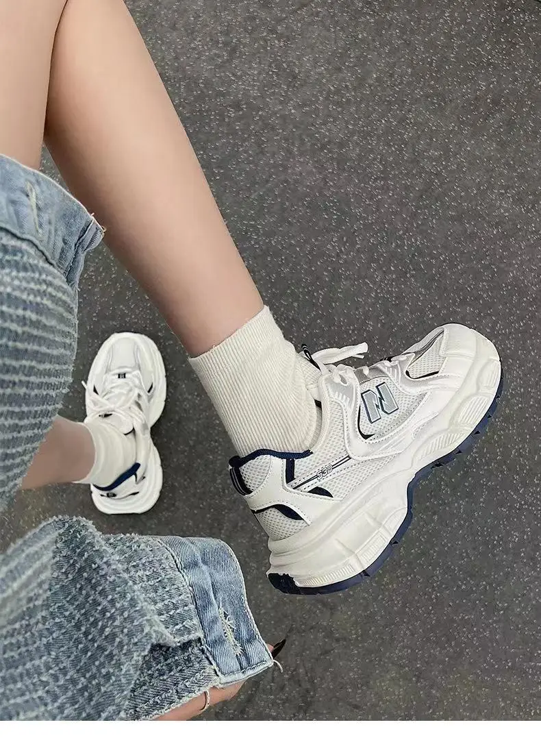 Popular Mesh Breathable Torre Shoes Women's ins2023 New Summer All-match Thick-soled Student Casual Sports Women's Shoes — feature 5