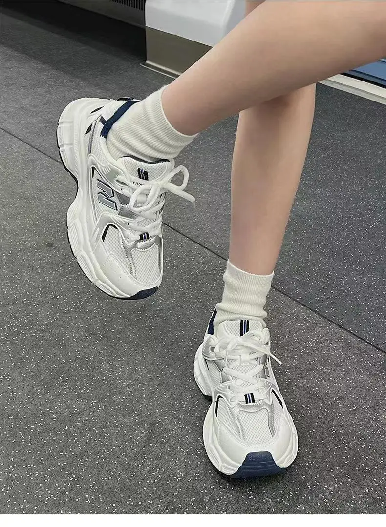 Popular Mesh Breathable Torre Shoes Women's ins2023 New Summer All-match Thick-soled Student Casual Sports Women's Shoes — feature 7