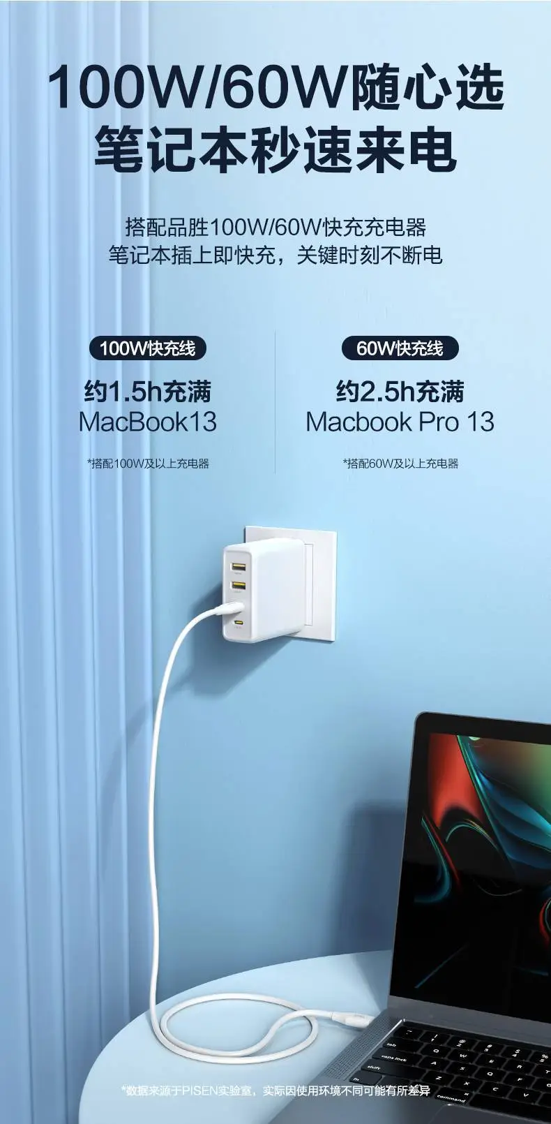 Pinsheng 1m Double Head Type-C Charging Cable for iPhone 15 Max — feature 3