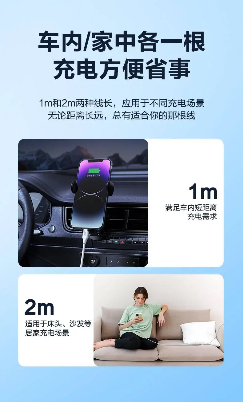 Pinsheng 1m Double Head Type-C Charging Cable for iPhone 15 Max — feature 9