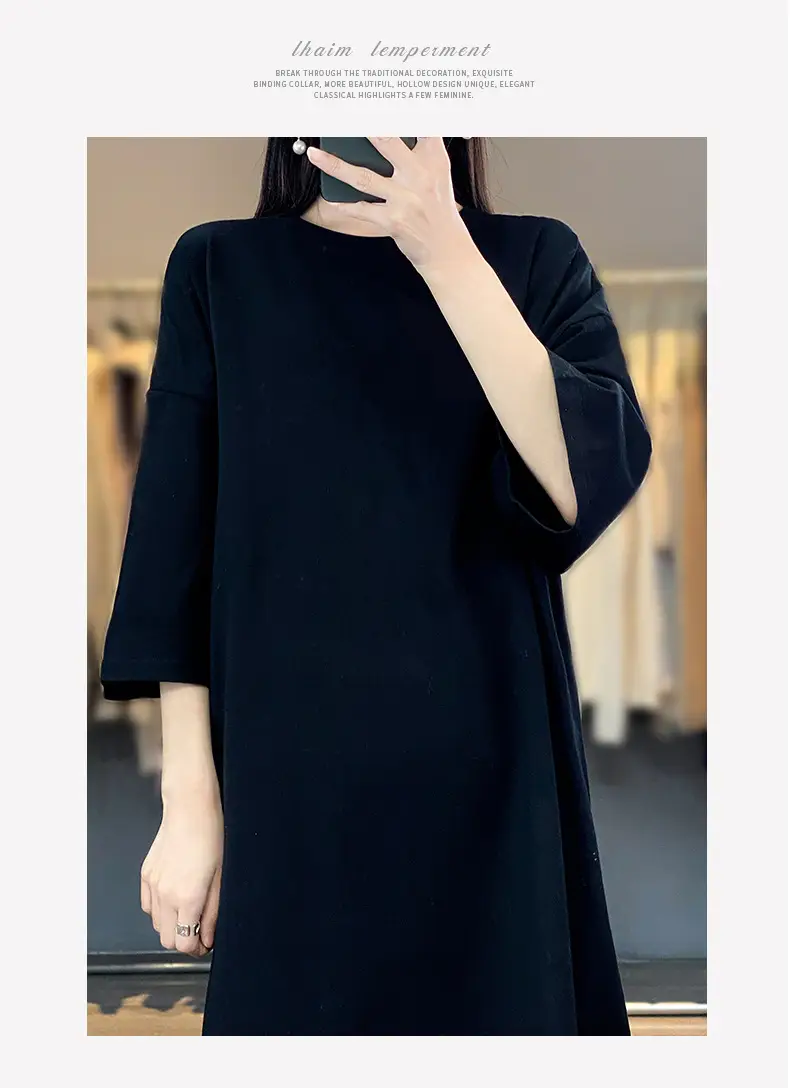 Women Blue Loose Sleeve T-Shirt Summer Casual — feature 17