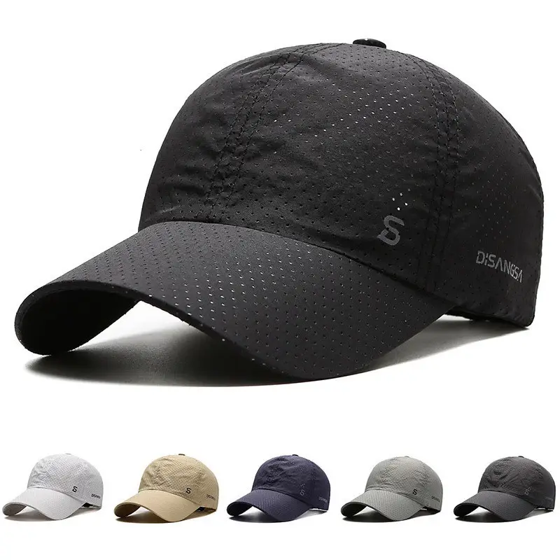 Men Grey Duck Tongue Running Cap - Image 7