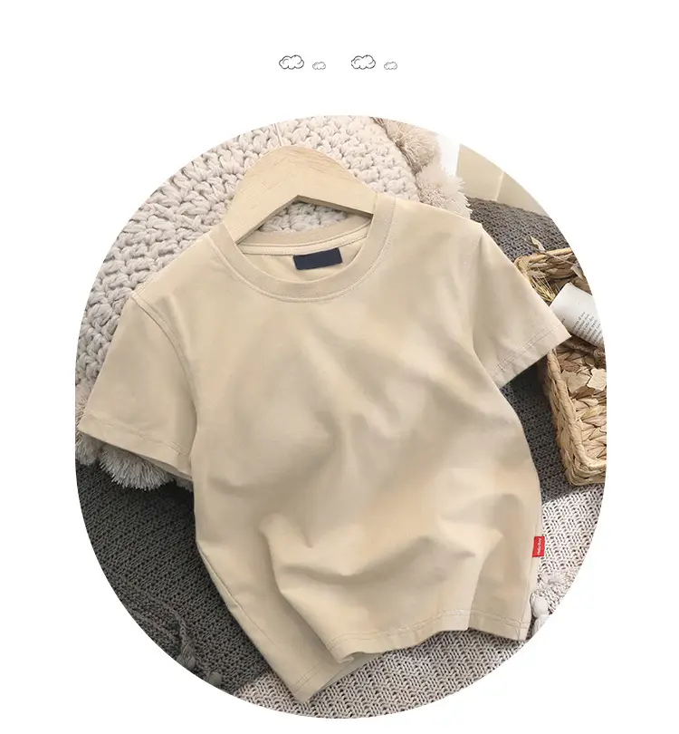 Boys White Loose T-Shirt Short Sleeve Casual Wear — feature 17