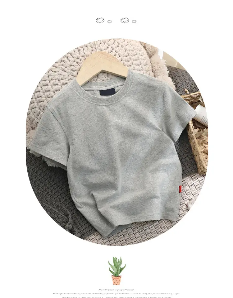 Boys White Loose T-Shirt Short Sleeve Casual Wear - Image 11