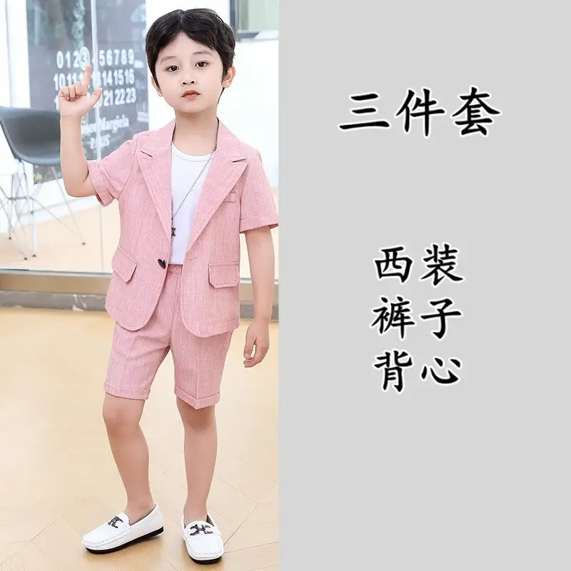 Kids Black 2-Piece Suit Set for Boys - Image 2