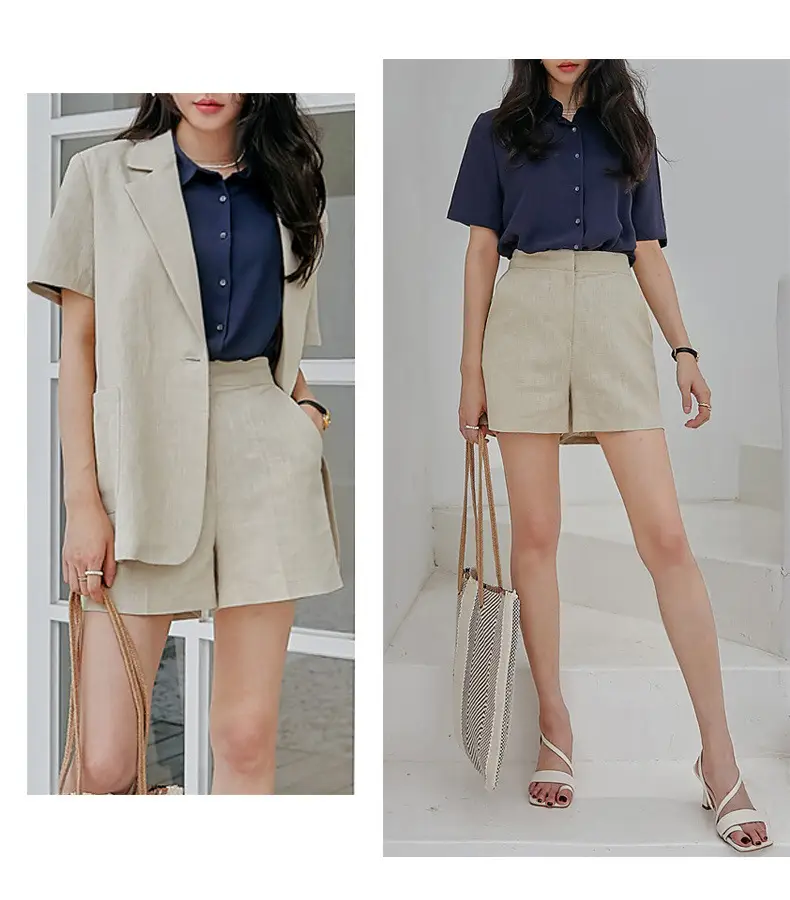 Black French Button-Down Shirt for Women Summer — feature 22