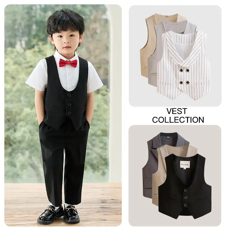Children's British Vest Party Dress Boys Spring Autumn New - Image 20