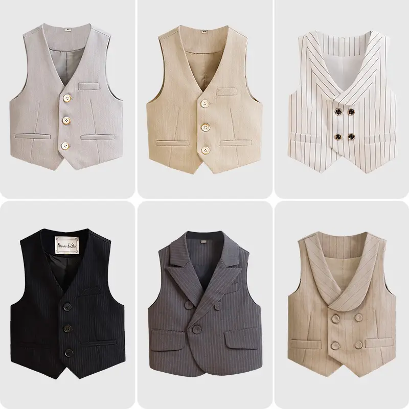 Children's British Vest Party Dress Boys Spring Autumn New - Image 21