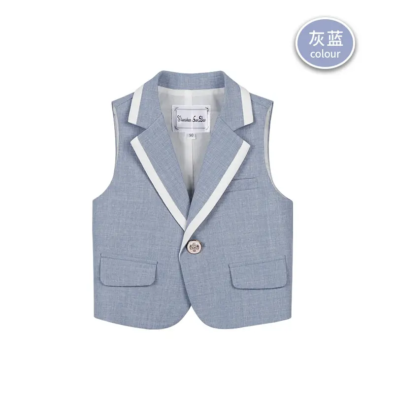 Children's British Vest Party Dress Boys Spring Autumn New - Image 8