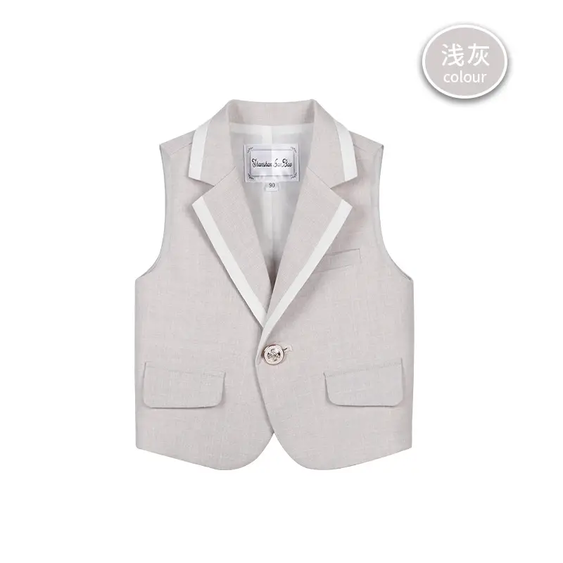 Children's British Vest Party Dress Boys Spring Autumn New - Image 9
