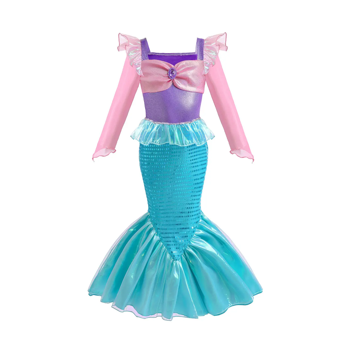 New Summer Girls Dress Baby Mermaid Princess Dress Fairy Dress — feature 10