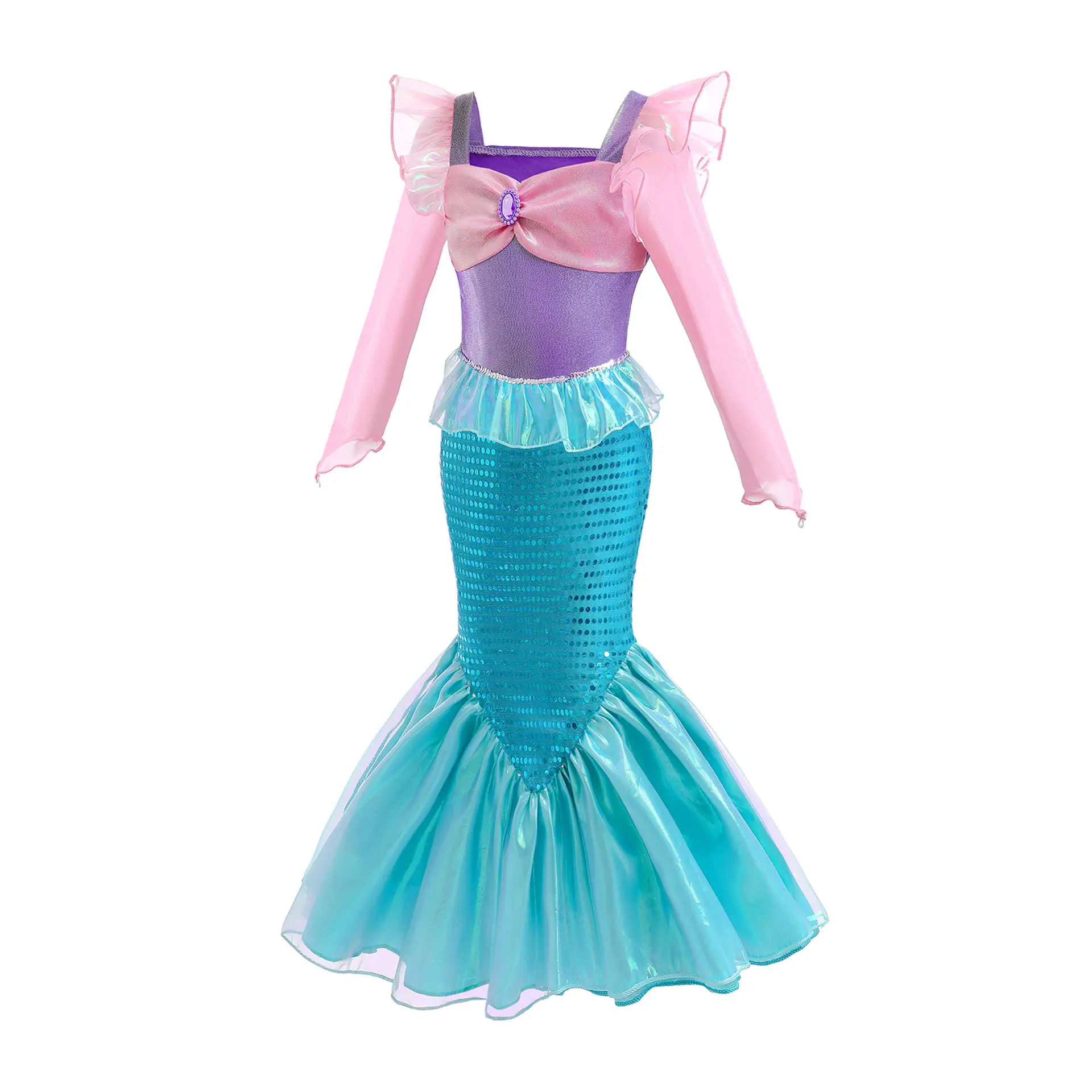 New Summer Girls Dress Baby Mermaid Princess Dress Fairy Dress — feature 11