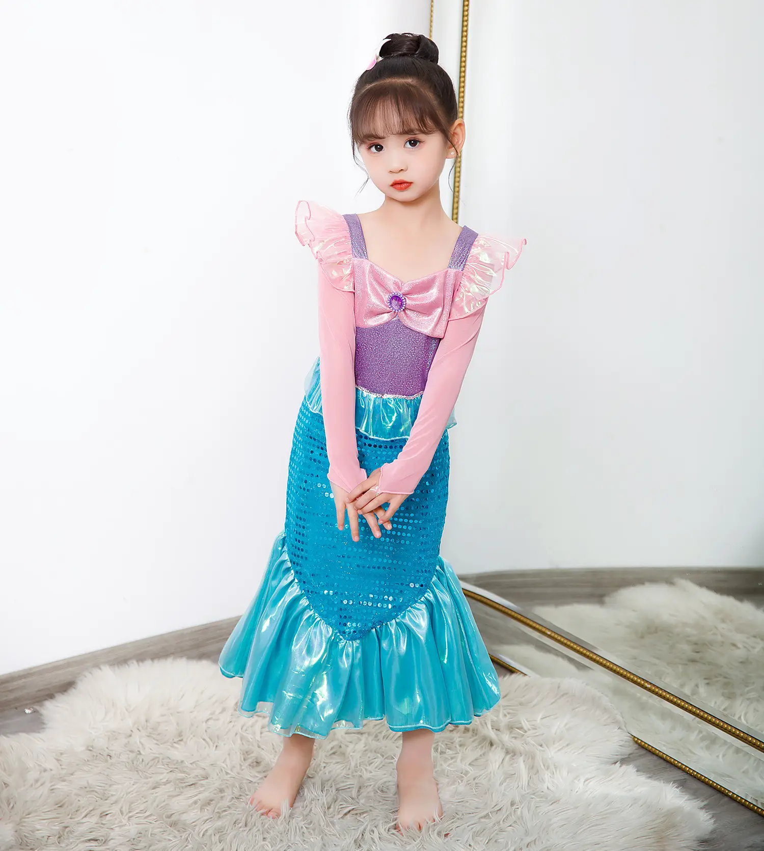 New Summer Girls Dress Baby Mermaid Princess Dress Fairy Dress — feature 4
