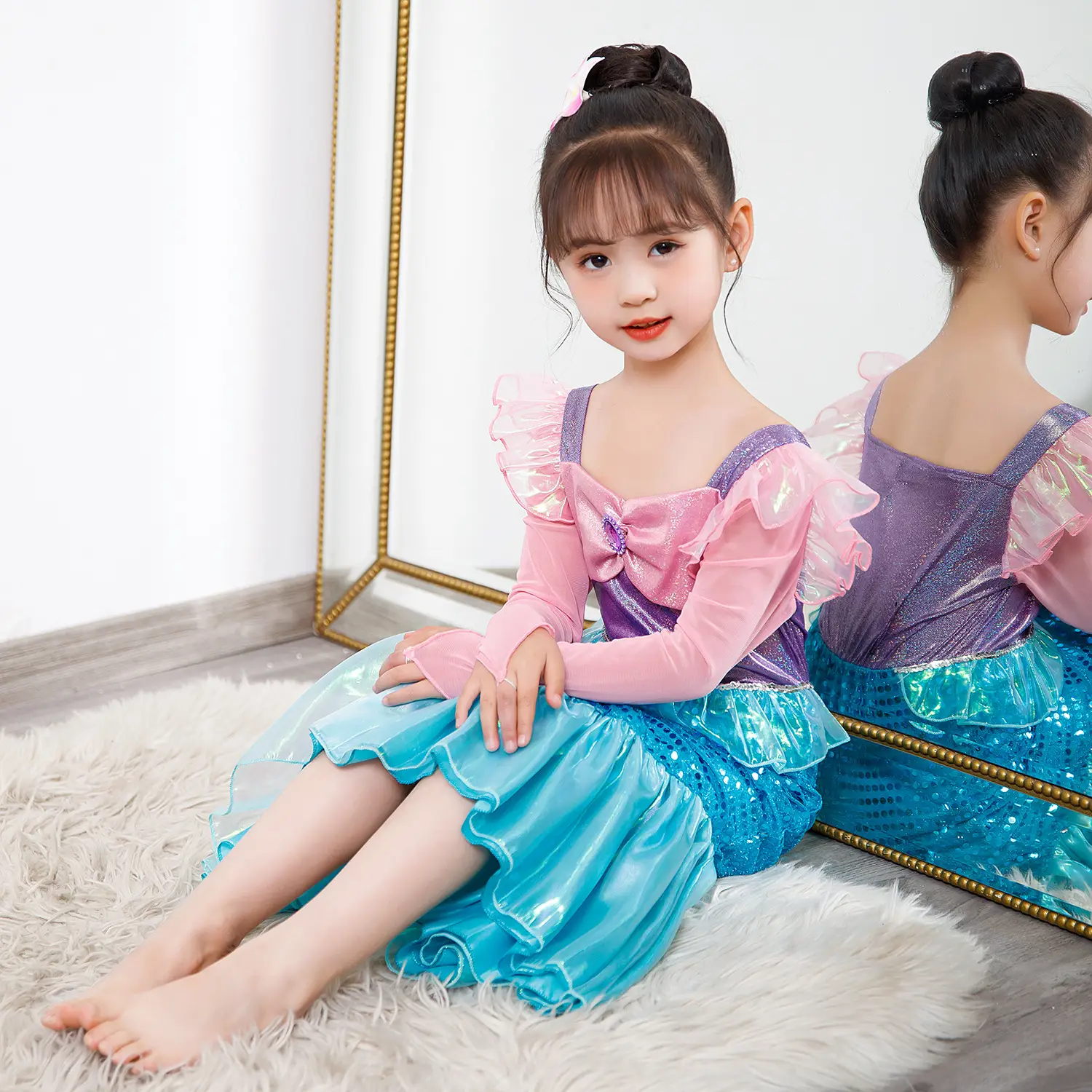 New Summer Girls Dress Baby Mermaid Princess Dress Fairy Dress — feature 9