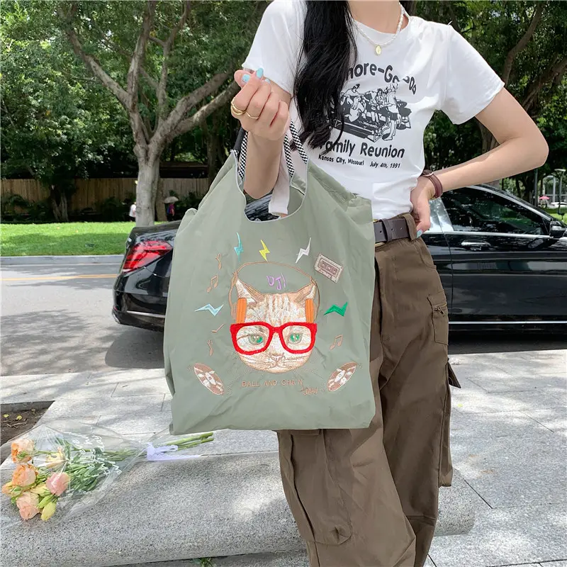 Delicious Cartoon Messenger Bag Women Pink Embroidered