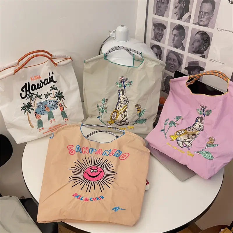 Delicious Cartoon Messenger Bag Women Pink Embroidered — feature 28
