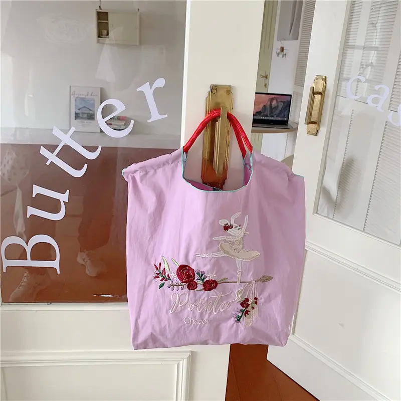 Delicious Cartoon Messenger Bag Women Pink Embroidered — feature 32