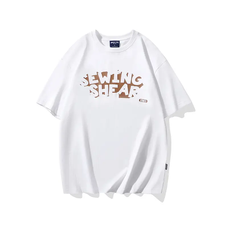 Men Beige Graphic T-Shirt Round Neck - Image 7
