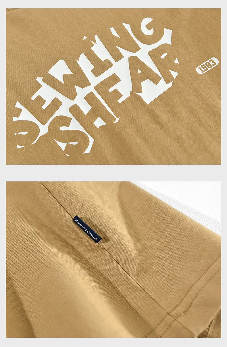 Men Beige Graphic T-Shirt Round Neck — feature 11