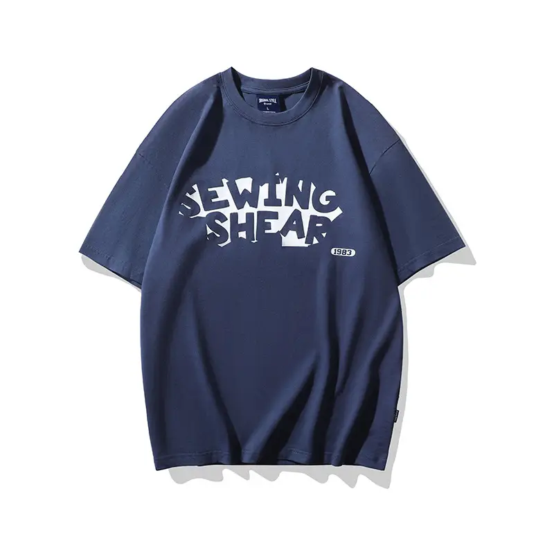 Men Beige Graphic T-Shirt Round Neck - Image 2