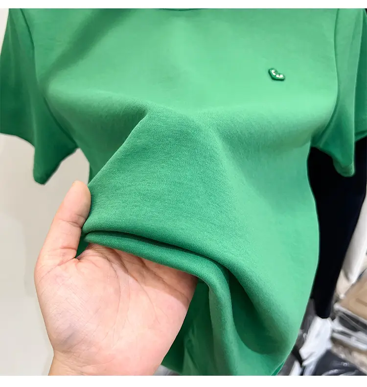 White Women's Short Sleeve T-Shirt 2023 Summer — feature 13