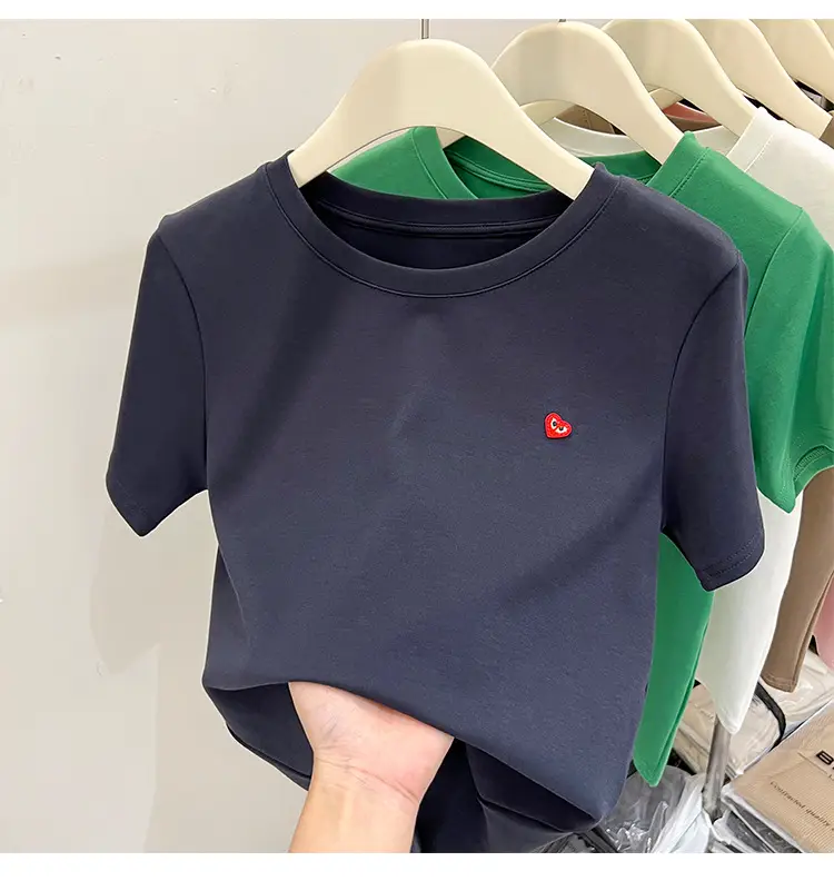 White Women's Short Sleeve T-Shirt 2023 Summer — feature 15