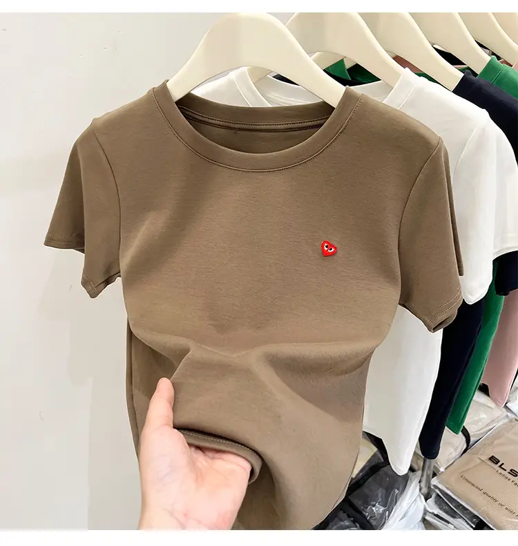 White Women's Short Sleeve T-Shirt 2023 Summer — feature 22