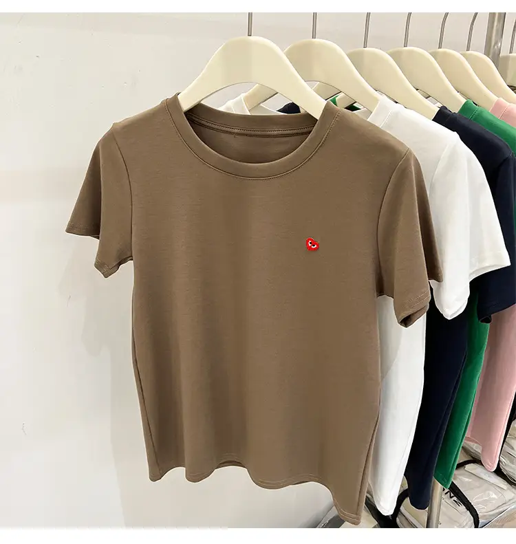 White Women's Short Sleeve T-Shirt 2023 Summer — feature 26