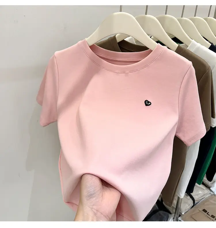 White Women's Short Sleeve T-Shirt 2023 Summer — feature 29