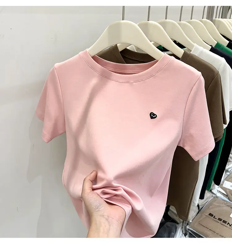 White Women's Short Sleeve T-Shirt 2023 Summer — feature 31