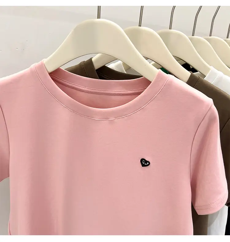 White Women's Short Sleeve T-Shirt 2023 Summer — feature 32