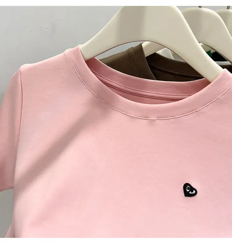 White Women's Short Sleeve T-Shirt 2023 Summer — feature 33