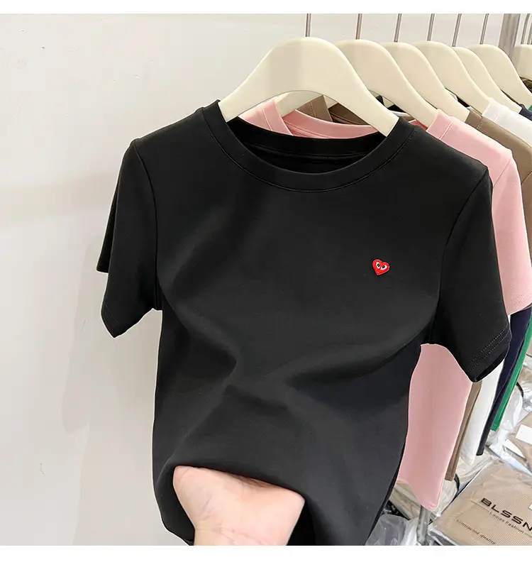 White Women's Short Sleeve T-Shirt 2023 Summer — feature 35