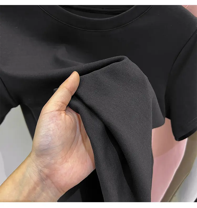 White Women's Short Sleeve T-Shirt 2023 Summer — feature 39