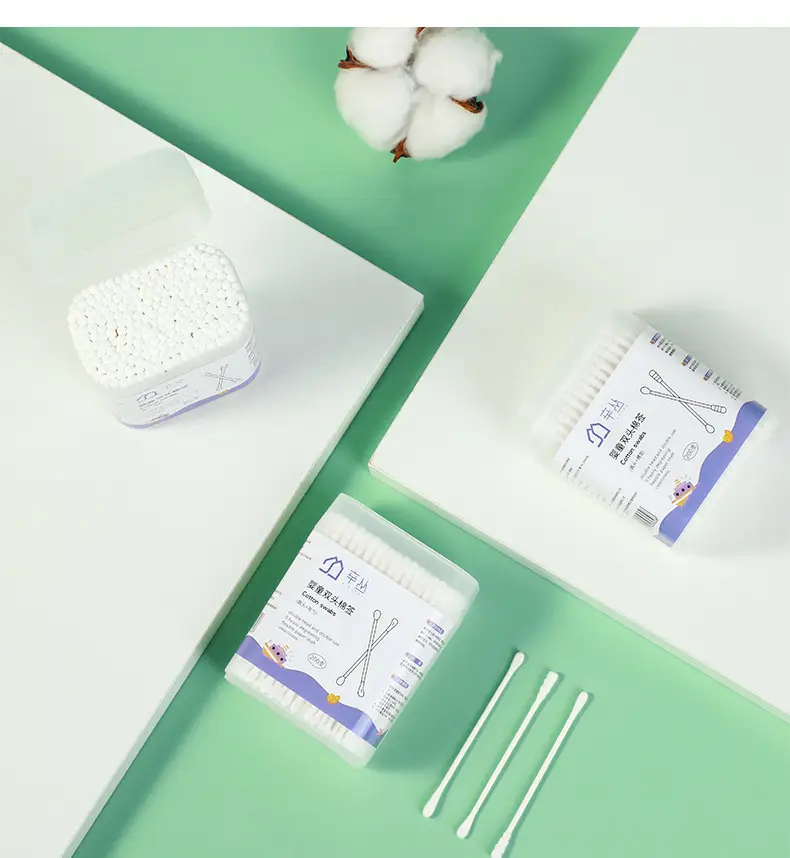 Baby Cotton Ear Swabs 200 Boxes Double Headed Ultra Fine — feature 17